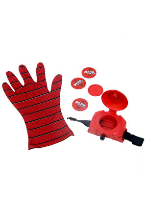 Eğitici Öğretici Çocuk Oyuncaklar Örümcek Adam Eldiven Taso Fırlatıcı Saat Ve Figür