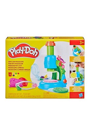 Kız Çocuk Oyuncak Erkek Çocuk Oyuncak G0494 Play-Doh Işıklı Mikroskop Oyun Seti +3 yaş Eğitici Oyunc