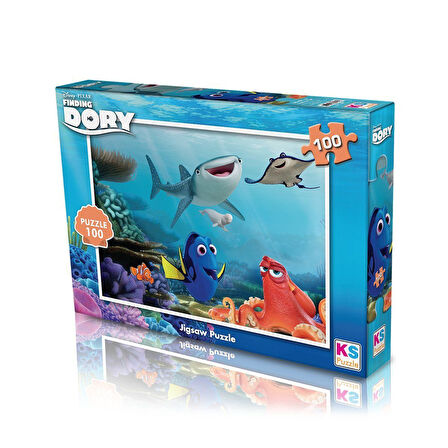 Öğretici Oyuncak DR714 KS Finding Dory / 100 Parça Puzzle Kız Erkek Çocuk Eğitici