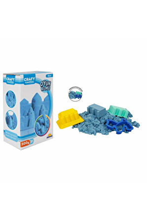 Kız Çocuk Oyuncak Erkek Çocuk Oyuncak OYUN KUMU 500GR MAVİ -SUN Eğitici Oyuncaklar