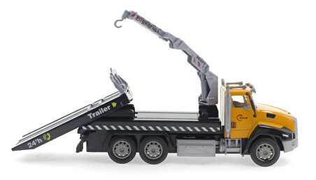 Öğretici Oyuncak Die Cast Çek Bırak Vinçli Kurtarıcı ve Merdivenli İtfaiye Aracı Kız Erkek Çocuk Eğitici Öğretici Oyu