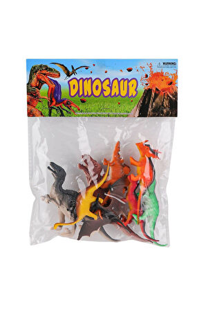 Kız Çocuk Oyuncak Erkek Çocuk Oyuncak KZL-828-D13 Dinazor Hayvan Seti -Kızılkaya Oyuncak Eğitici Oyu