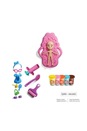 Kız Çocuk Oyuncak Erkek Çocuk Oyuncak 03943 Bebek Giydirme Hamur Seti 280 gr Eğitici Oyuncaklar