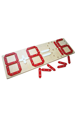 Kız Çocuk Oyuncak Erkek Çocuk Oyuncak KAL-1011 Ahşap Matematik Dört İşlem -Chiva Eğitici Oyuncaklar