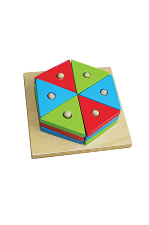 Kız Çocuk Oyuncak Erkek Çocuk Oyuncak KAL-1006 Altıgen Sök Tak -Chiva Eğitici Oyuncaklar