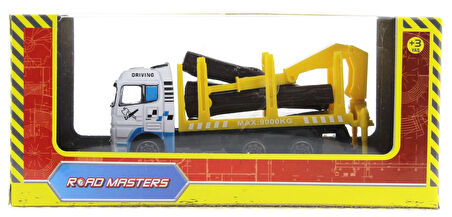 Kız Erkek Çocuk Oyuncak Die Cast Mini Sarı Kütük Kamyonu Kız Erkek Çocuk Eğitici