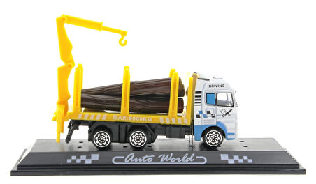 Kız Erkek Çocuk Oyuncak Die Cast Mini Sarı Kütük Kamyonu Kız Erkek Çocuk Eğitici