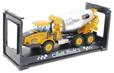 Öğretici Oyuncak Die Cast Mini İnşaat Aracı Mikser Kız Erkek Çocuk Eğitici