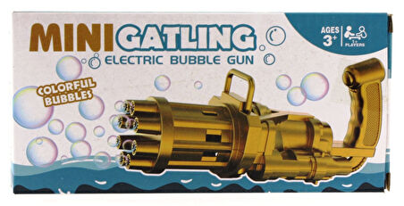 Eğitici Oyuncak Pilli Sarı Köpük Balon Tabancası Kız Erkek Çocuk Eğitici