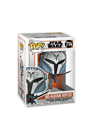 Kız Çocuk Oyuncak Erkek Çocuk Oyuncak Funko POP: The Mandalorian-Katan w/Darksaber and Jet Pack Eğit