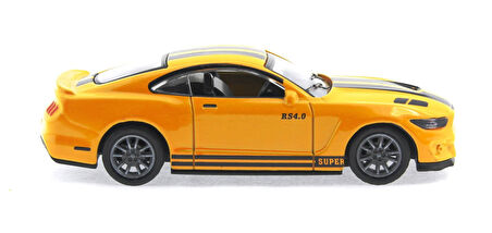 Eğitici Oyuncak Die Cast Çek Bırak Metal Sarı Spor Araba Kız Erkek Çocuk Eğitici