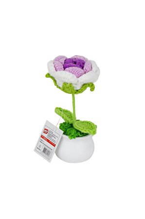 Kız Çocuk Oyuncak Erkek Çocuk Oyuncak FL-5 Kroşe Örgü Şakayık Çiçek -Birliktoys Eğitici Oyuncaklar