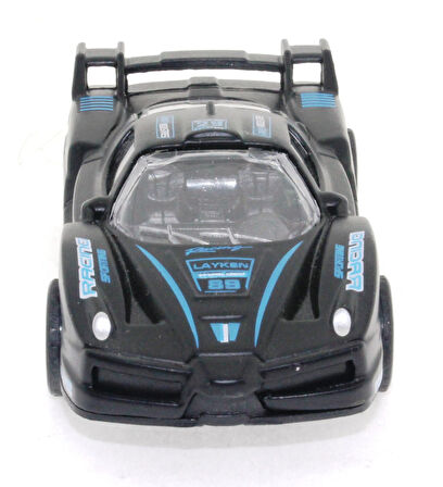 Eğlenceli Oyuncak Die Cast Çek Bırak Metal Siyah Yarış Arabası 88 Kız Erkek Çocuk Eğitici Eğitici