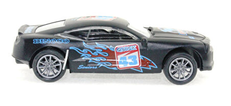 Kız Erkek Çocuk Oyuncak Die Cast Çek Bırak Metal Siyah Yarış Arabası 43 Kız Erkek Çocuk Eğitici Eğitici