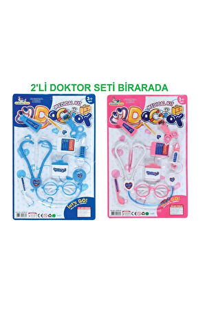 Eğitici Öğretici Çocuk Oyuncaklar Mavi Doktor Seti Pembe Doktor Seti Ikisi Birarada