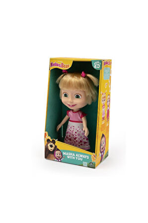 Kız Çocuk Oyuncak Erkek Çocuk Oyuncak MHA41000 Maşa ve Koca Ayı - 23cm Masha Doğum Günü Bebeği Eğiti