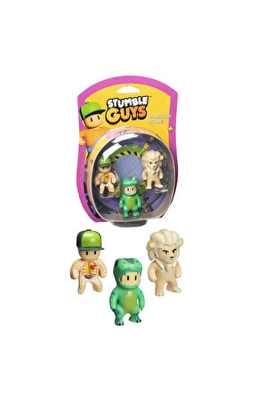 Kız Çocuk Oyuncak Erkek Çocuk Oyuncak PMI SG2220 Stumble Guys Figür Seti 3lü -Necotoys Eğitici Oyunc