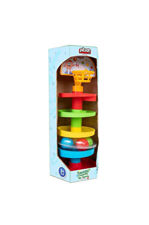 Kız Çocuk Oyuncak Erkek Çocuk Oyuncak 03 653 Basketli Çıngıraklı Top Oyunu -Oyuncak Eğitici Oyuncakl