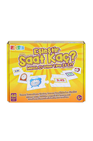 Kız Çocuk Oyuncak Erkek Çocuk Oyuncak EDU-1016 Eşleştir Saat Kaç -Chiva Eğitici Oyuncaklar