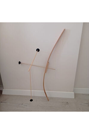 Eğitici Öğretici Çocuk Oyuncaklar Iskender Ok Yay Seti 1 Yay 3 Ok Verniksiz Doğal Oyuncak Dikkat Kal