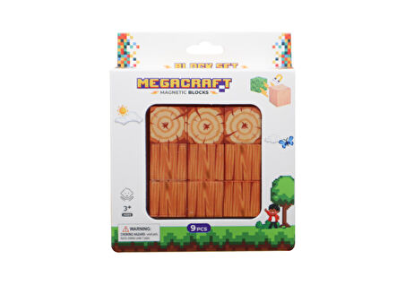 Kız Erkek Çocuk Oyuncak Megacraft 9 Parça Çiçekli Yaprak Çimen Blok Kız Erkek Çocuk Eğitici Eğitici Oyun