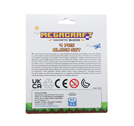 Öğretici Oyuncak Megacraft 9 Parça Su Blok Kız Erkek Çocuk Eğitici