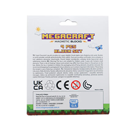 Öğretici Oyuncak Megacraft 9 Parça Sandık Ocak Fırın Kız Erkek Çocuk Eğitici