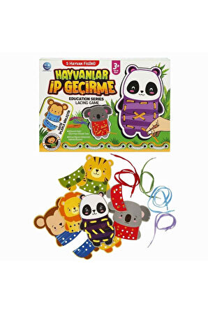 Kız Çocuk Oyuncak Erkek Çocuk Oyuncak OYUN HAYVANLAR İP GEÇİRME 5FGR Eğitici Oyuncaklar
