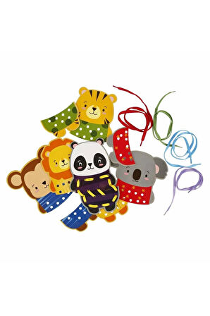 Kız Çocuk Oyuncak Erkek Çocuk Oyuncak OYUN HAYVANLAR İP GEÇİRME 5FGR Eğitici Oyuncaklar