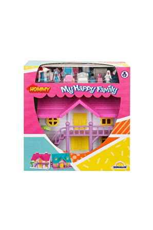 Kız Çocuk Oyuncak Erkek Çocuk Oyuncak 2080 Happy Family Villa Oyun Seti 18 Parça - 1adet Stokta Olan
