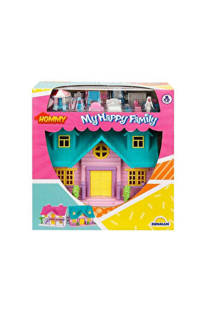 Kız Çocuk Oyuncak Erkek Çocuk Oyuncak 2080 Happy Family Villa Oyun Seti 18 Parça - 1adet Stokta Olan