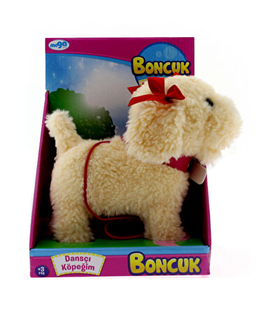 Eğlenceli Oyuncak Yürüme Arkadaşım Peluş Köpek Latte Kız Erkek Çocuk Eğitici