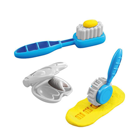 Kız Erkek Çocuk Oyuncak 03677 Dede, Dino Dişçi Hamur Seti Kız Erkek Çocuk Eğitici