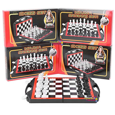 Eğlenceli Oyuncak Çantalı Satranç Seti Kız Erkek Çocuk Eğitici