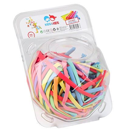 Eğlenceli Oyuncak STR-117 Metalik Karışık Renk 100lü Balon Kız Erkek Çocuk Eğitici