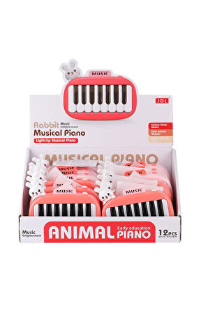 Kız Çocuk Oyuncak Erkek Çocuk Oyuncak 8896-1B 88 Tavşanlı Işıklı Müzikal Piano - 1adet Fiyatıdır Eği