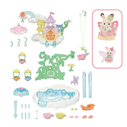 Öğretici Oyuncak 5809 Sylvanian Families Çiçekli Prensesler Seti +3 yaş Kız Erkek Çocuk Eğitici E