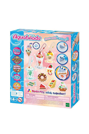 Kız Çocuk Oyuncak Erkek Çocuk Oyuncak 35090 AquaBeads Dondurma ve Tatlı Aksesuar Kiti - 700 parça +4