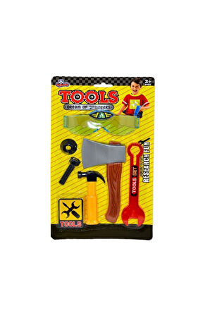 Eğitici Öğretici Çocuk Oyuncaklar Kartela 6 Parça Tamir Seti