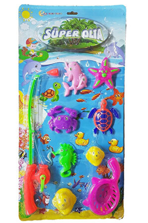 Eğitici Öğretici Çocuk Oyuncaklar Oltalı Balık Seti