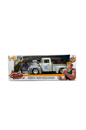 Kız Çocuk Oyuncak Erkek Çocuk Oyuncak 253255057 Jada Street Fighter 1956 Ford Pickup 1:24 Eğitici Oy