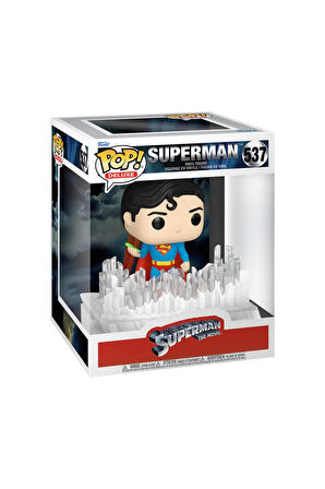 Kız Çocuk Oyuncak Erkek Çocuk Oyuncak Funko POP Deluxe: Superman with Crystal (1978) Eğitici Oyuncak