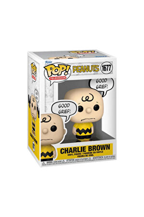 Kız Çocuk Oyuncak Erkek Çocuk Oyuncak Funko POP Animation: Peanuts - Charlie Brown (Good Grief) Eğit