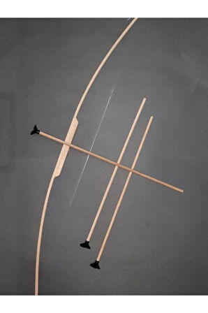 Eğitici Öğretici Çocuk Oyuncaklar Ok Yay Oyuncak Doğal Ahşap