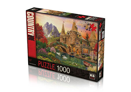 Öğretici Oyuncak KS Puzzle 1000 Parça Castle Land Kız Erkek Çocuk Eğitici