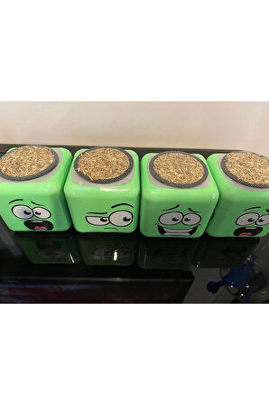 Eğitici Öğretici Çocuk Oyuncaklar 4Adet Çimoji Küp Çim Adam - Çocuk Ve Yetişkin - Oyun Ve Eğitici