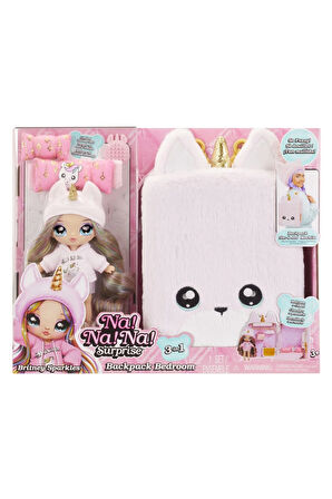 Kız Çocuk Oyuncak Erkek Çocuk Oyuncak Na! Na! Na! Surprise 3ü1 Arada Büyük Sırt Çantalı Set - Britne