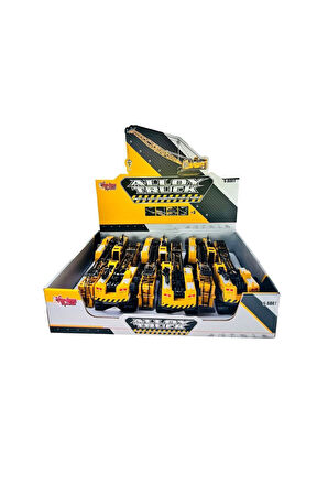 Kız Çocuk Oyuncak Erkek Çocuk Oyuncak SZT-88925 Sürtmeli Metal İnşaat Aracı Vinç 1 55 Eğitici Oyunca