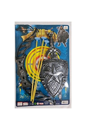 Eğitici Öğretici Çocuk Oyuncaklar Tuğrul Beyin Kılıç Kalkan Ok Yay Seti & Öğretici Oyuncak