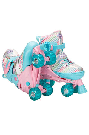Kız Çocuk Oyuncak Erkek Çocuk Oyuncak Rising Sports Işıklı 4 Teker Ayarlanabilir Paten 34-37 Eğitici